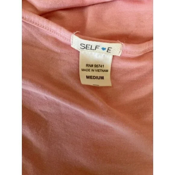 Self Esteem Womens pink Lace Trim Strappy Casual Top Size M - Picture 4 of 10